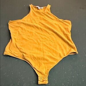 Express Mustard Yellow Women's Bodysuit